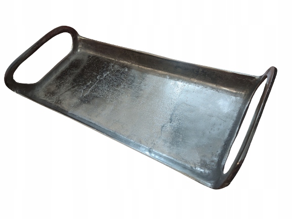 Dekoratyvinis padėklas su rankenomis metalinis 40x18cm