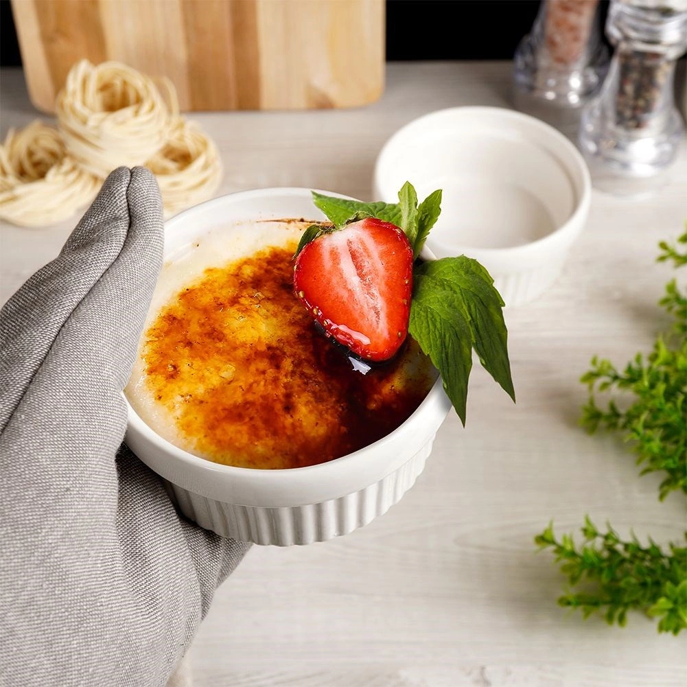 Kepimo indeliai keraminiai balti 9,5 cm