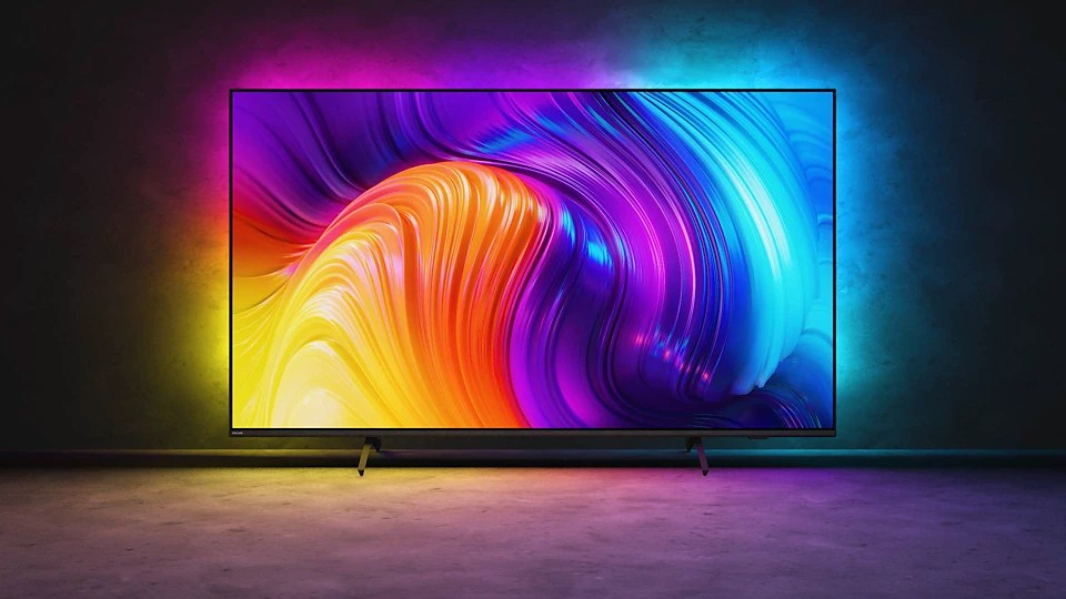 65 colių 4K UHD LED televizorius Philips su Ambilight ir Android