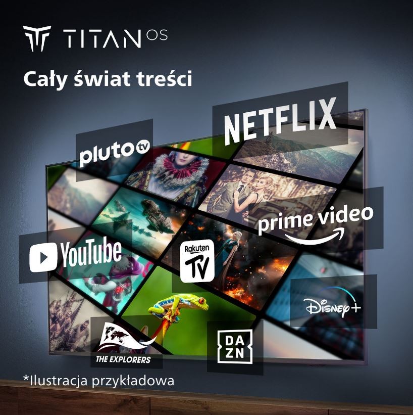 Išmanusis led televizorius su titan os ir dolby audio