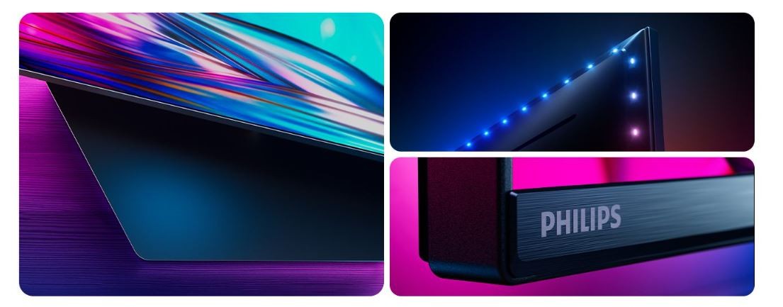 4k ambilight televizorius su dolby vision ir alexa