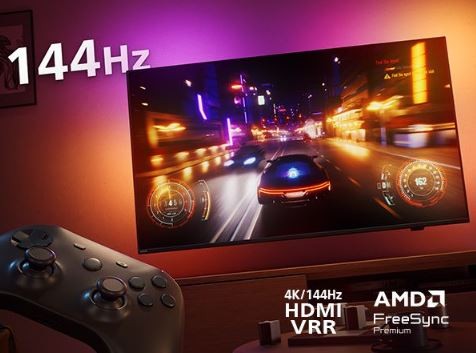 4k ambilight televizorius su dolby vision ir alexa