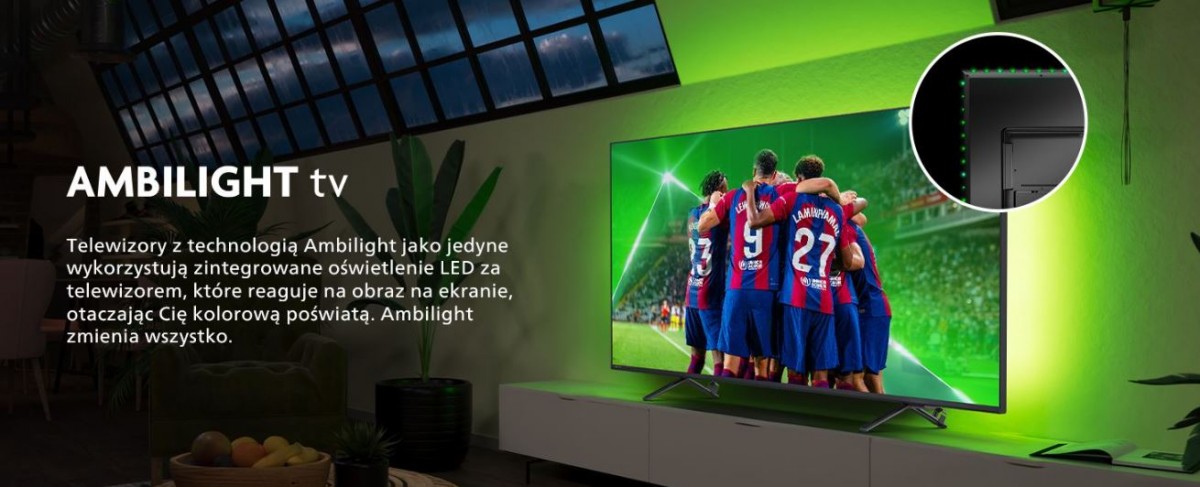 Televizorius philips 50pus8319/12 50" (126 cm) 4k ultra hd led tv, 50" (~127 cm)