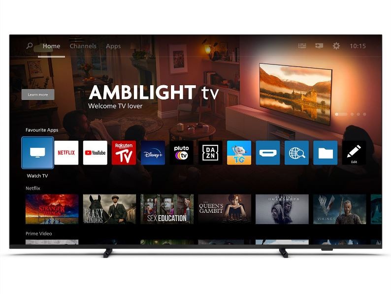 55 colių LED televizorius su Ambilight sistema