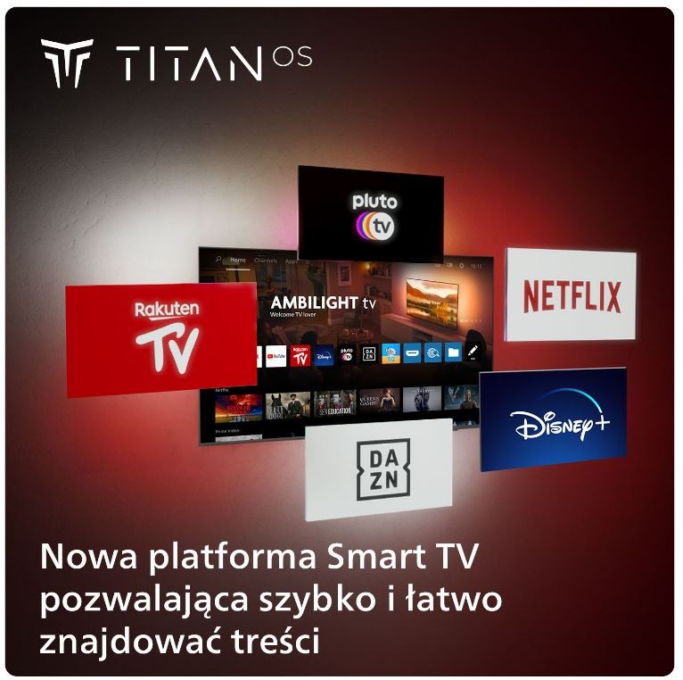 55 colių LED televizorius su Ambilight sistema