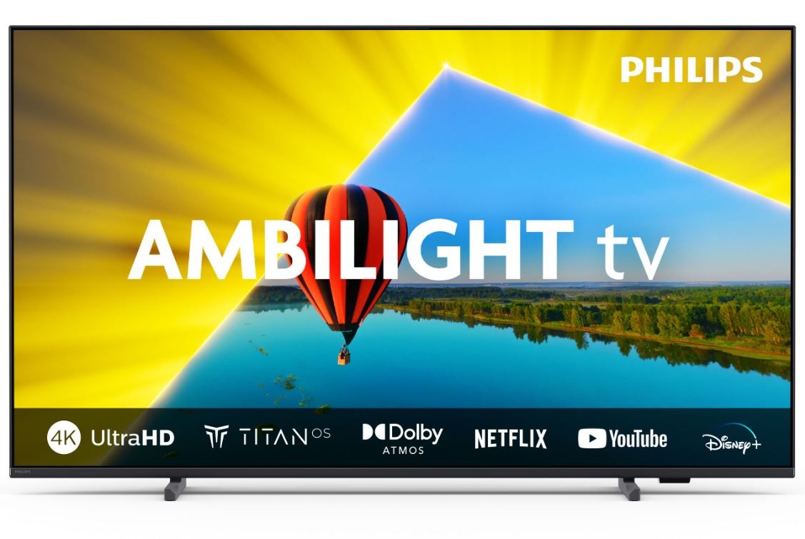 55 colių LED televizorius su Ambilight sistema