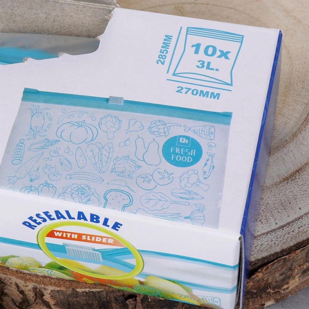 Plastikiniai maišeliai su užsegimu 3 l, 10 vnt. 3