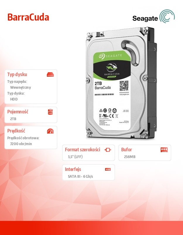 Hdd vidinis kietasis diskas seagate barracuda 2tb, sata iii (st2000dm008)
