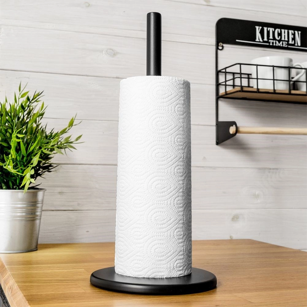 Popierinių rankšluosčių laikiklis juodas 33 cm 2