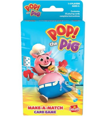 Kortų žaidimas vaikams pop the pig, 4+, spalvotas