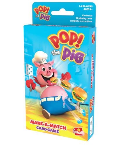 Kortų žaidimas vaikams pop the pig, 4+, spalvotas