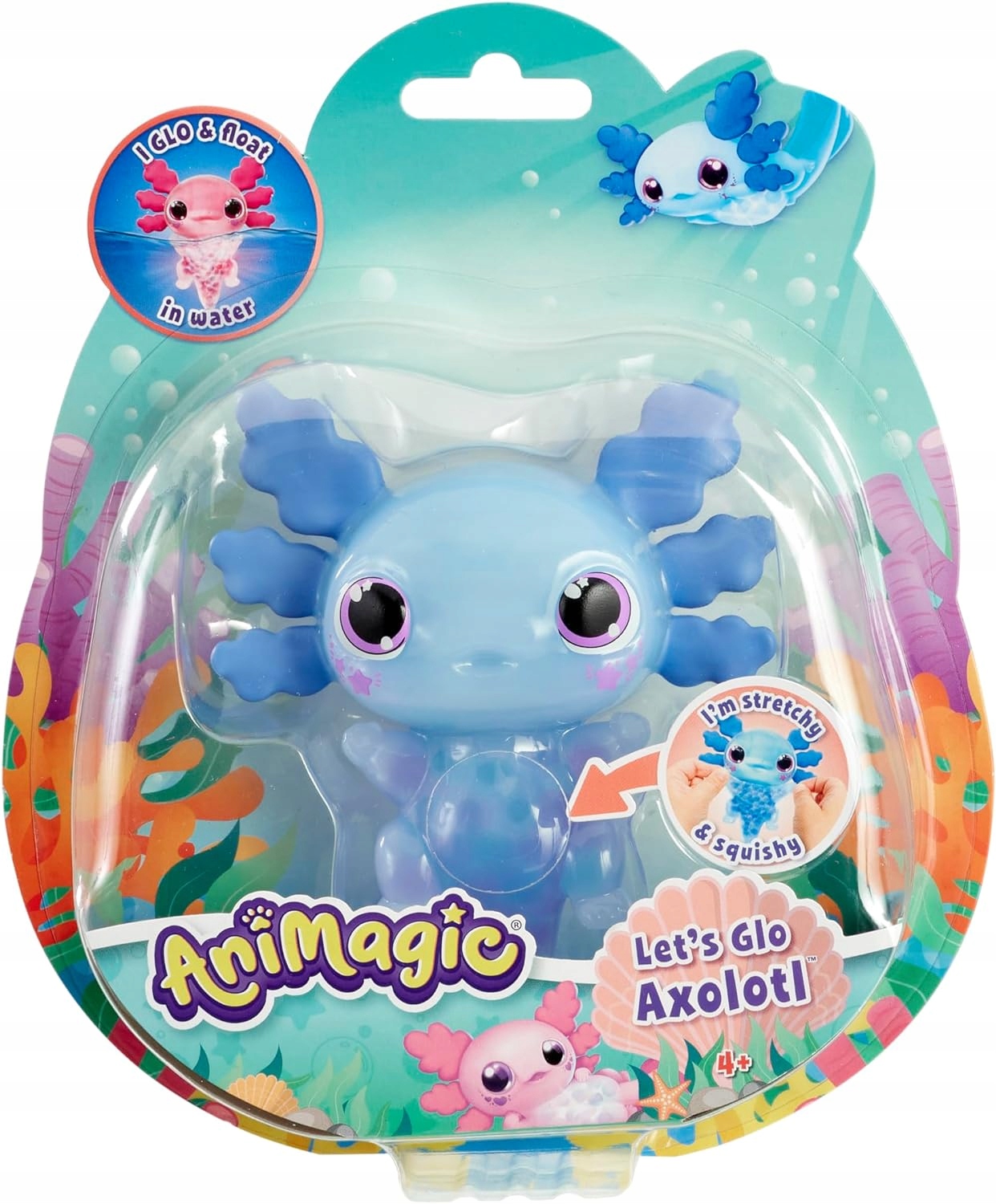 Animagic interaktyvus axolotl žaislas, mėlynas