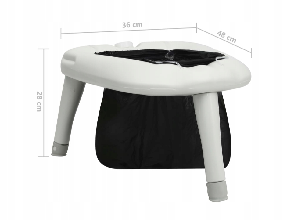 Stovyklavimo tualetas vidaXL, su maišais, 200 kg