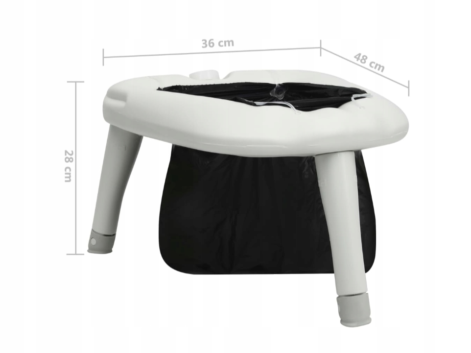 Stovyklavimo tualetas vidaXL, su maišais, 200 kg