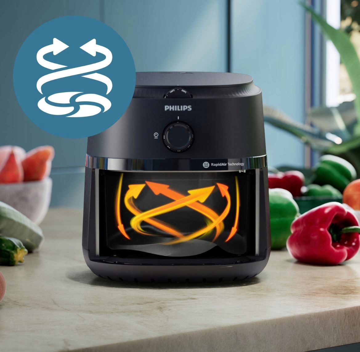 Karšto oro gruzdintuvė philips na120/00