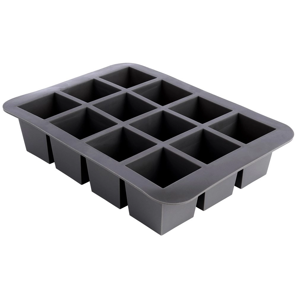 Ledo kubelių forma silikoninė juoda 2