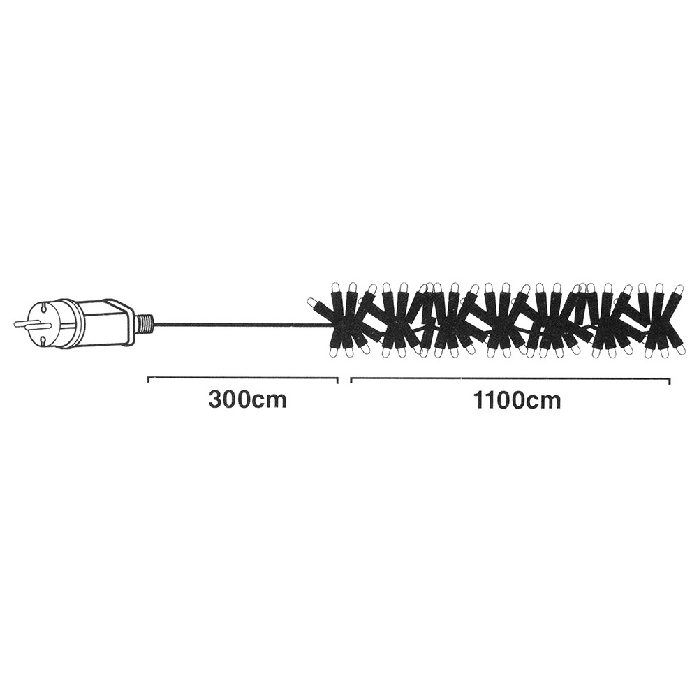 Kalėdinė girlianda 1512 LED, juoda, 11 m 3