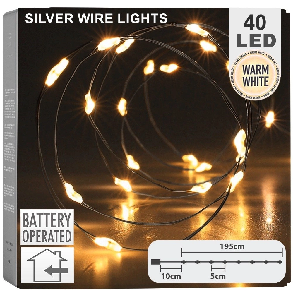 Ziemassvētku virtene 195 cm 40 LED
