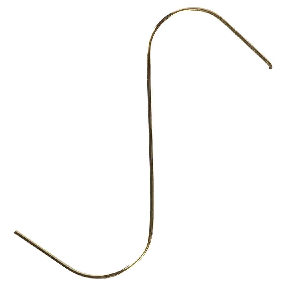 Kalėdinių dekoracijų kabliukai, auksinės spalvos, 4 cm, 100 vnt. 2