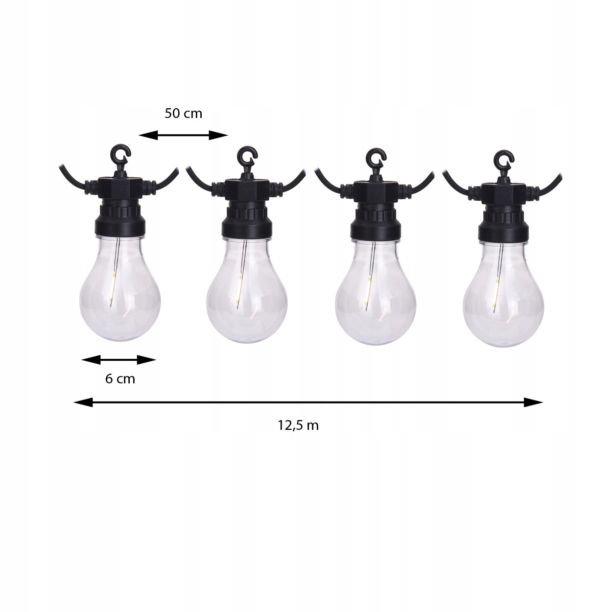 Elektrinė sodo Led lempučių girlianda Party light