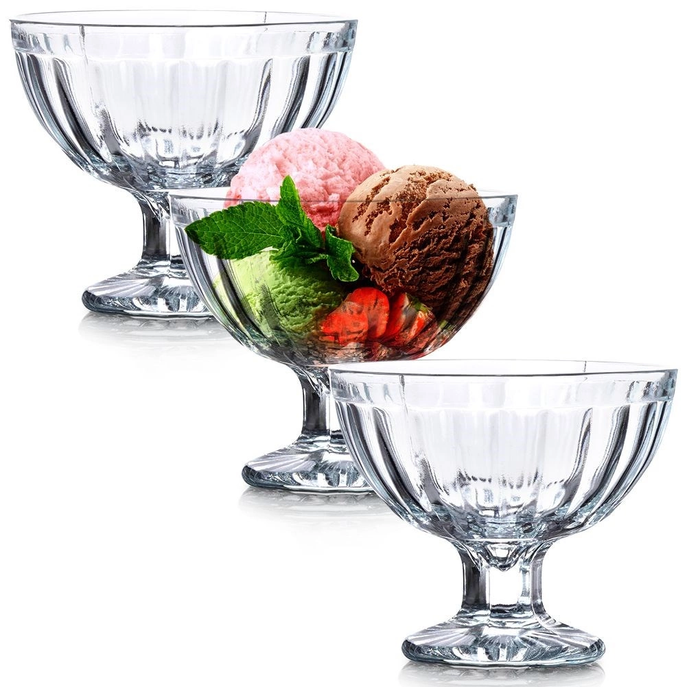 Stikliniai desertiniai indeliai 180 ml, 3 vnt.