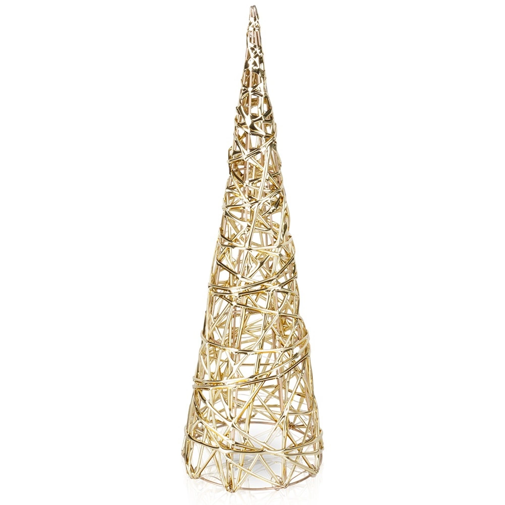 LED Ziemassvētku eglīte, zelta, 40 cm