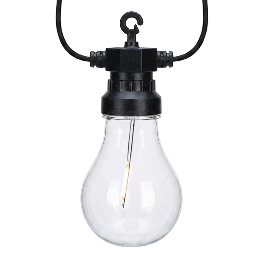 Lauko šviesos girlianda su 20 LED lempučių ir laikmačiu, skaidri, 9,5 m 2