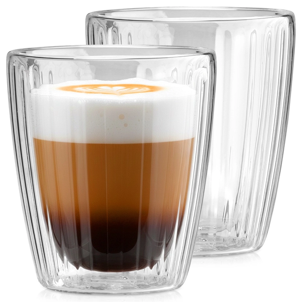 Dvigubos sienelės stiklinės 230 ml 2 vnt.