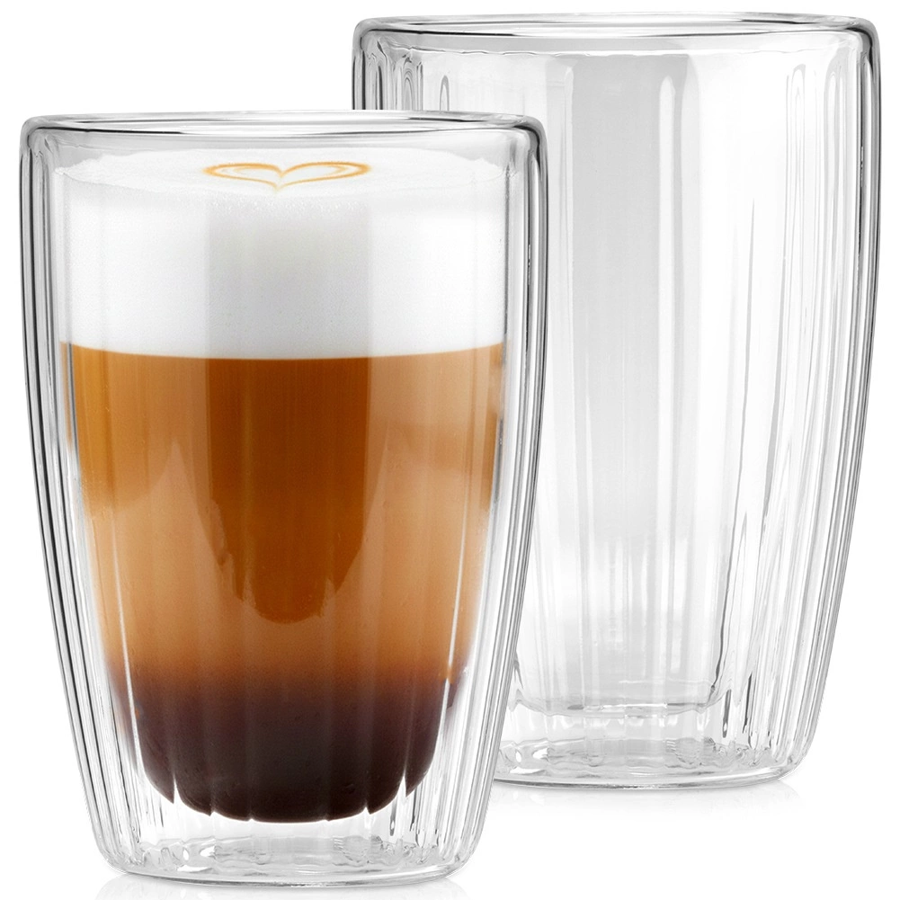 Dviejų sienelių stiklinės 350 ml, 2 vnt.