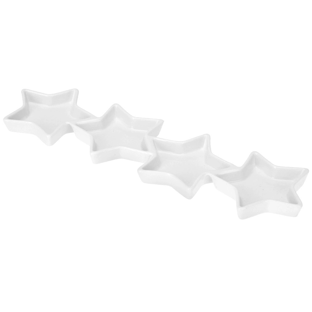 Porcelianinė užkandžių lėkštė su žvaigždėmis 30 × 8,5 cm 2