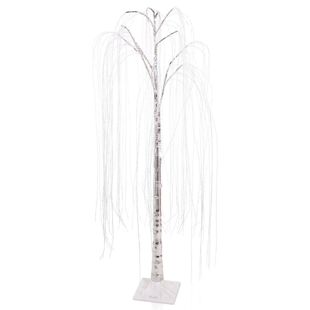 LED dekoratyvinis medelis 220 LED, sidabrinis, 150 cm
