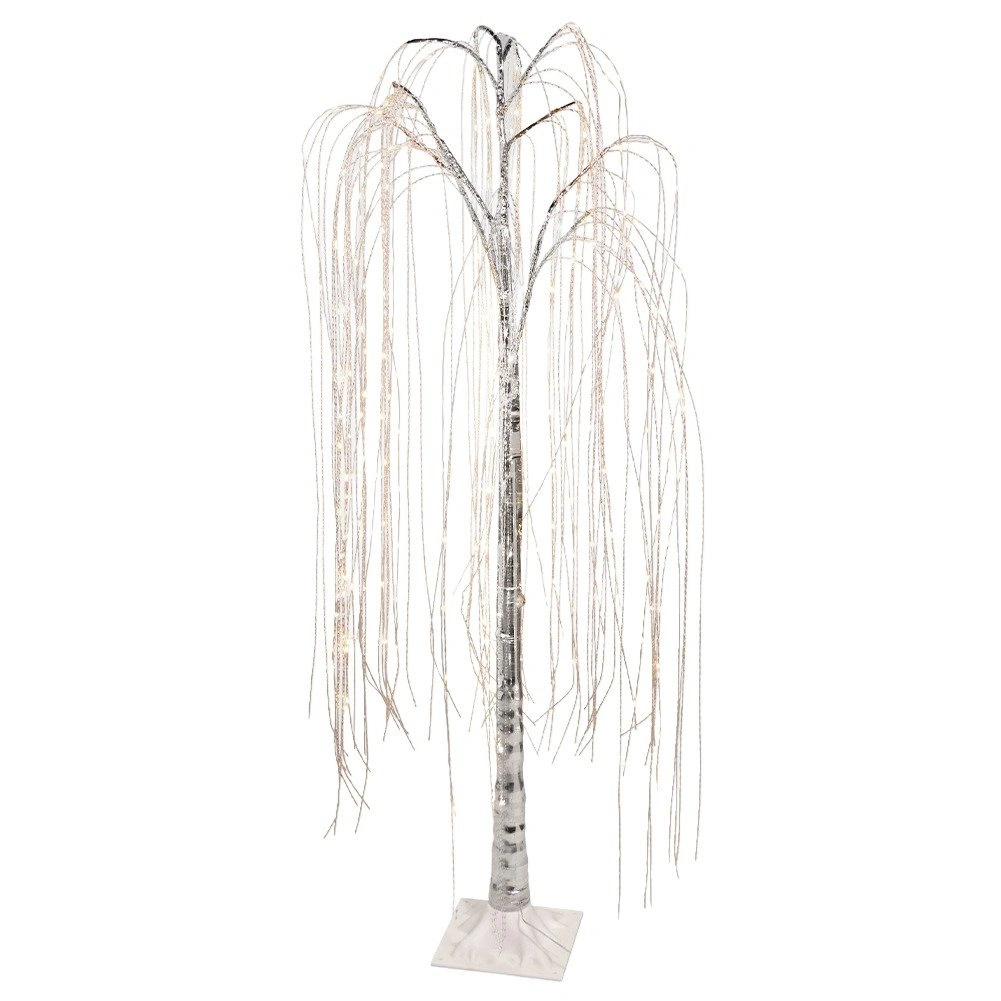 LED dekoratyvinis medelis 220 LED, sidabrinis, 150 cm 2
