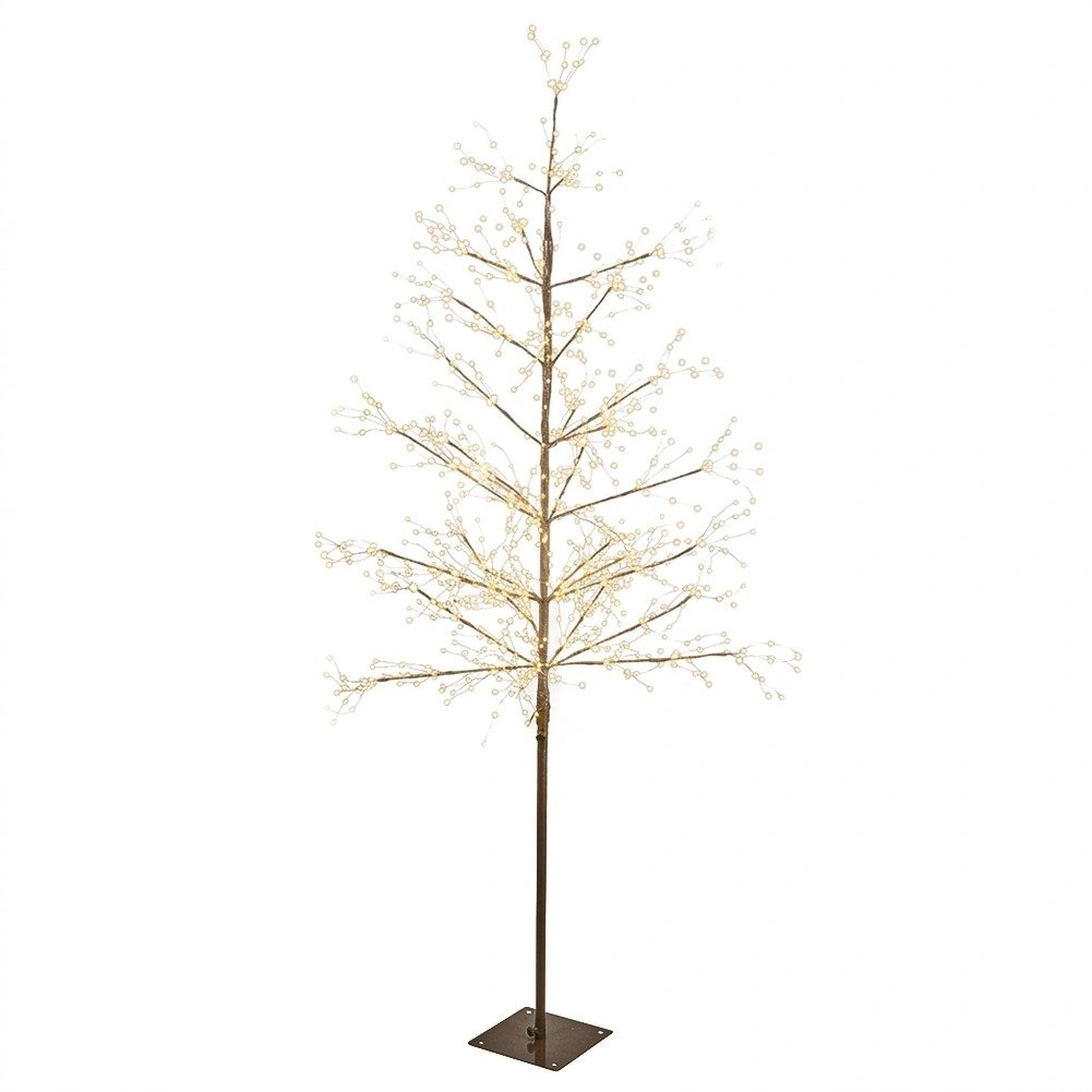 Šviečiantis dekoratyvinis medelis 1170 LED, rudas, 180 cm 2