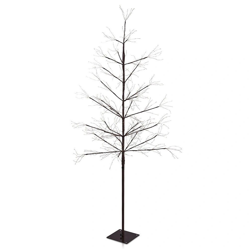 LED dekoratyvinis medelis su 855 LED, rudas, 150 cm