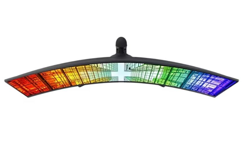 Monitorius – samsung – samsung viewfinity s9 s49c950uau – s95uc serija – led ekranas – lenktas – 49 colių – 5120 x 1440 dual quad hd 120 hz – va –