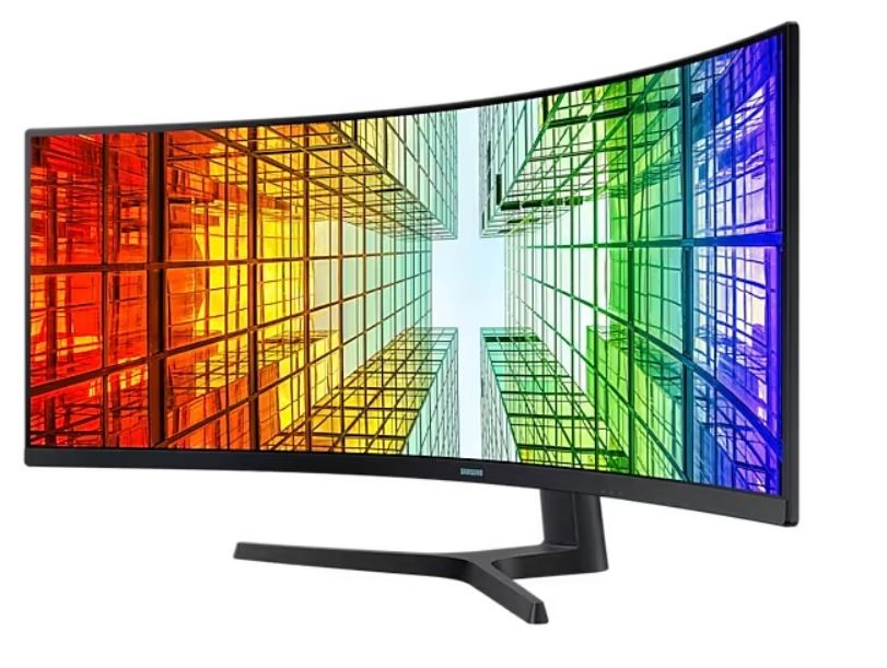 Monitorius – samsung – samsung viewfinity s9 s49c950uau – s95uc serija – led ekranas – lenktas – 49 colių – 5120 x 1440 dual quad hd 120 hz – va –