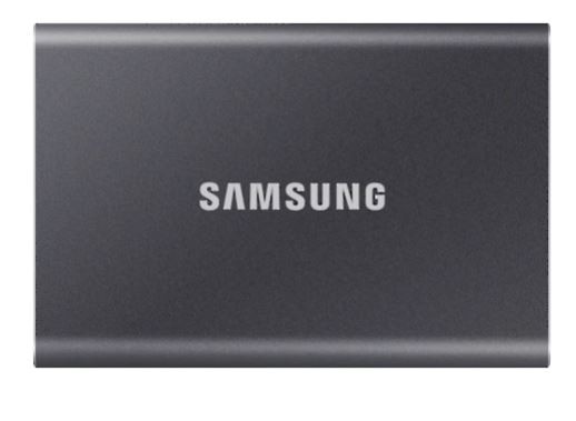 Išorinis kietasis diskas samsung ssd t7 2tb, pilka ((mu-pc2t0t/ww)