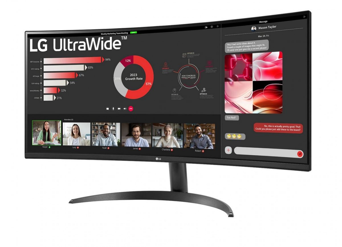 Monitorius lg 34wr50qk-b, 34