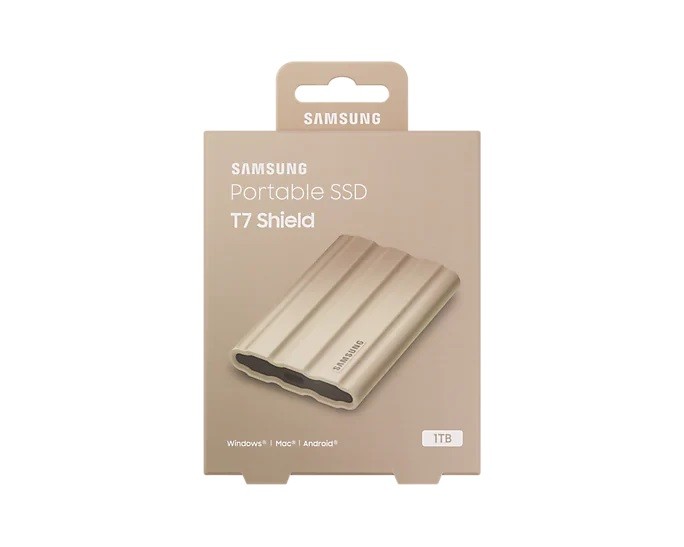 Išorinis kietasis diskas samsung t7 shield 1tb usb 3.2