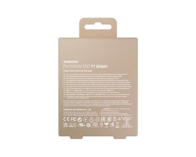 Išorinis kietasis diskas samsung t7 shield 1tb usb 3.2