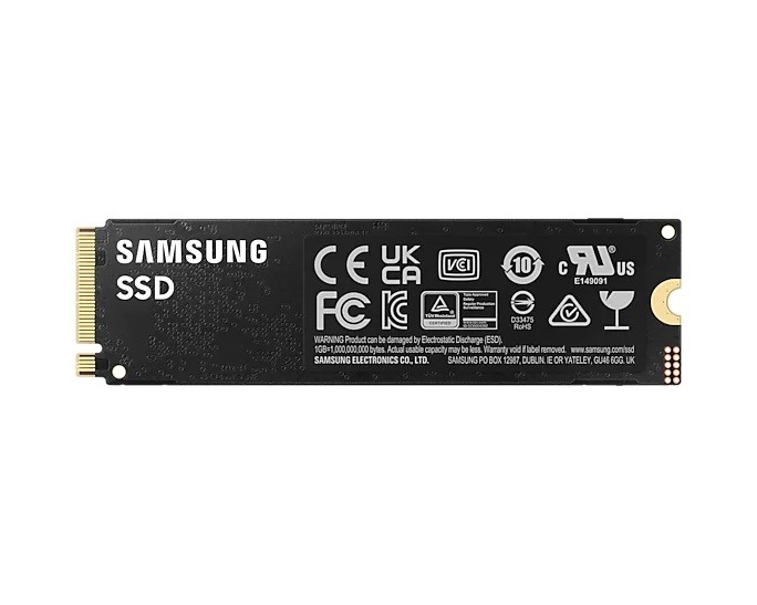 Ssd vidinis kietasis diskas samsung 990 pro, 2tb, m.2 2280, ssd interface pcie gen4x4, write speed 6900 mb/s, read speed 7450 mb/s