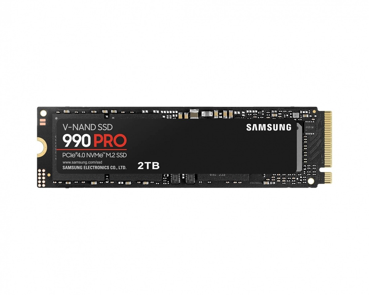 Ssd vidinis kietasis diskas samsung 990 pro, 2tb, m.2 2280, ssd interface pcie gen4x4, write speed 6900 mb/s, read speed 7450 mb/s