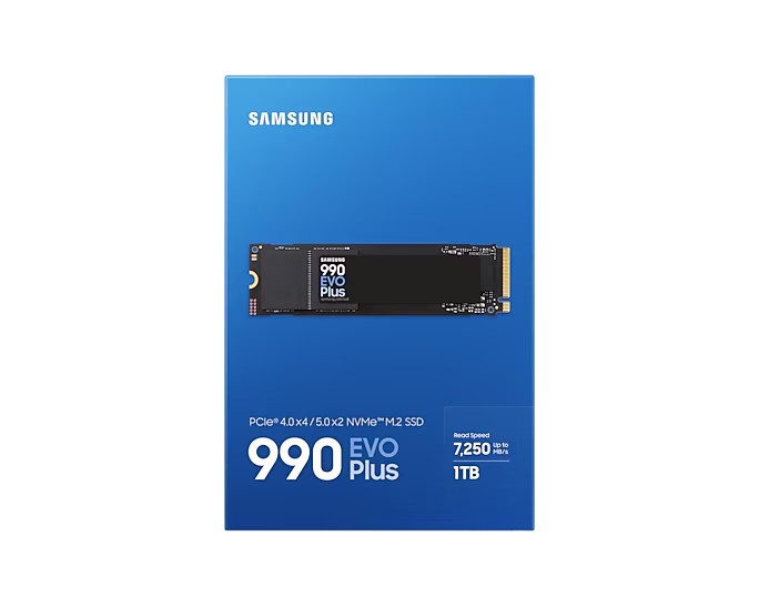 Vidinis ssd – samsung – 990 evo plus 1 tb – nvme m.2 pcie 4.0x4 – skaitymo greitis iki 7 150 mb/s