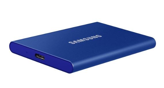 Išorinis kietasis diskas samsung ssd t7 1tb, mėlyna (mu-pc1t0h/ww)