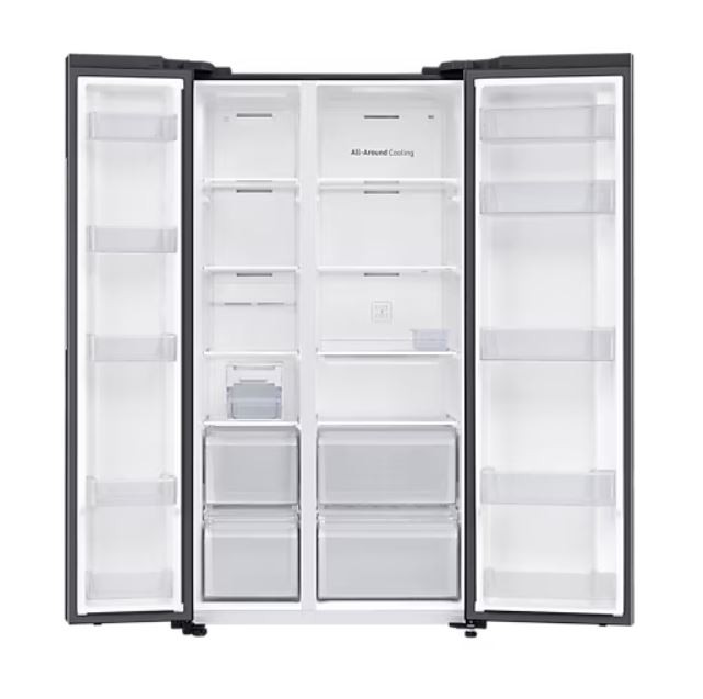 Laisvai pastatomas, dviduris šaldytuvas samsung rs62dg5003b1eo, automatinis atitirpinimas