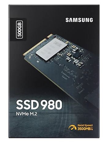 Ssd vidinis kietasis diskas ssd|samsung|980|500gb|m.2|pcie|nvme|mlc|write speed 2600 mbytes/sec|read speed 3100 mbytes/sec|2.38mm|tbw 300 tb|mtbf 1500000 hours|mz-v8v500bw