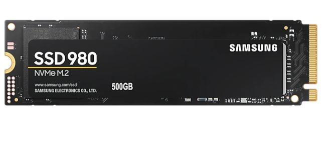 Ssd vidinis kietasis diskas ssd|samsung|980|500gb|m.2|pcie|nvme|mlc|write speed 2600 mbytes/sec|read speed 3100 mbytes/sec|2.38mm|tbw 300 tb|mtbf 1500000 hours|mz-v8v500bw