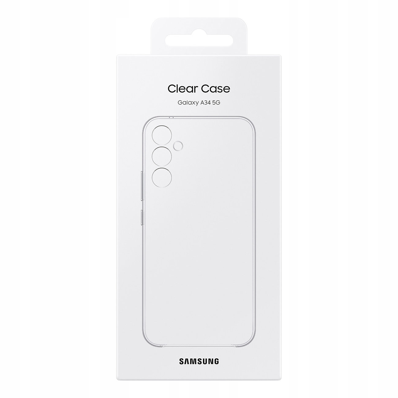 Dėklas skirtas Samsung Galaxy A34, skaidri