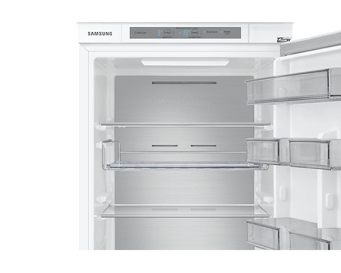 Įmontuojamas, Šaldytuvas su šaldikliu apačioje, Įmontuojamas šaldytuvas Samsung BRB26705DWW, Automatinis atitirpinimas