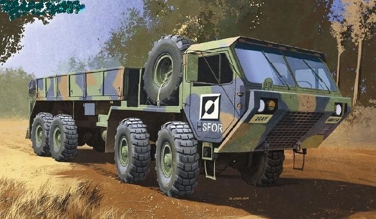 Klijuojamas modelis academy 13412 m977 8x8 oshkosh 1/72